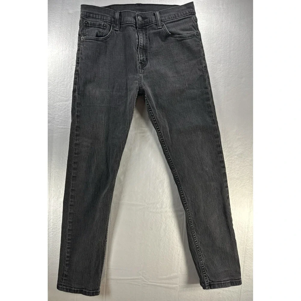 Levi's 508 Jeans Men's 28x27.5 Regular Taper Fit Black‎ Dark Wash Denim